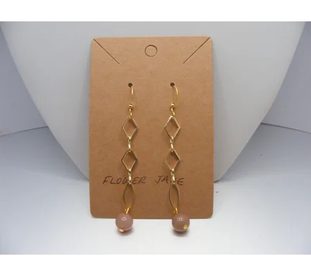Flower Jade earrings