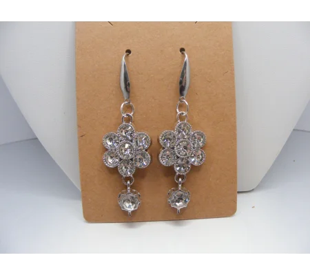 Crystal Flower earrings