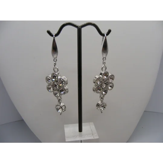 Crystal Flower earrings