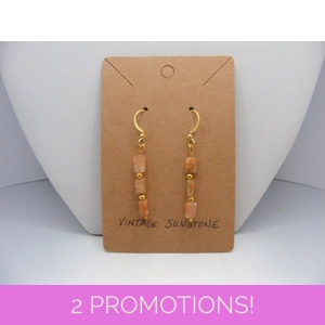 Vintage Sunstone earrings