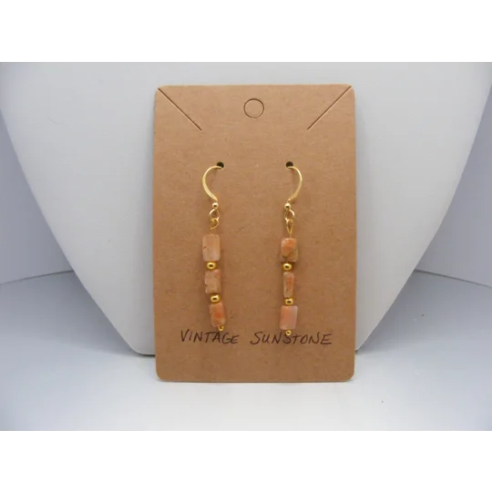 Vintage Sunstone earrings