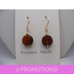 Windowpane Agate earrings