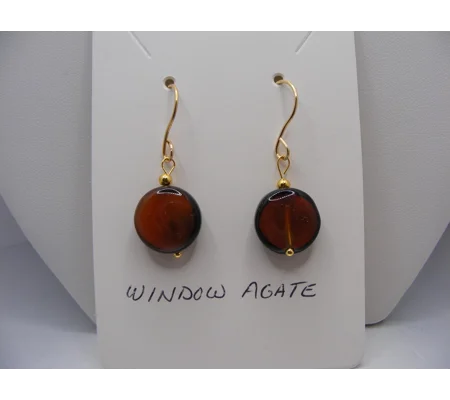 Windowpane Agate earrings