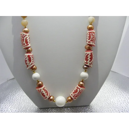 African Krobo Glass Beed Set - Brown