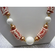 African Krobo Glass Beed Set - Brown