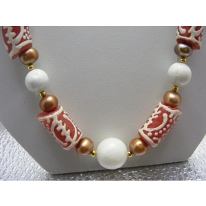 African Krobo Glass Beed Set - Brown