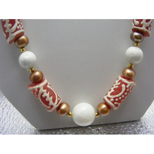 African Krobo Glass Beed Set - Brown