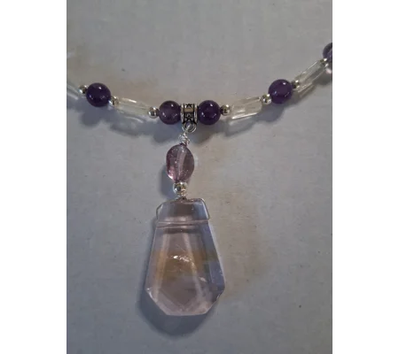 Ametrine + Amethyst + Vintage Citrine Necklace Set