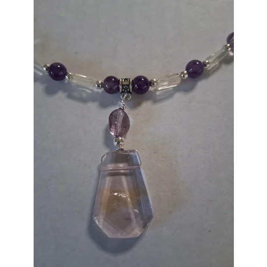 Ametrine + Amethyst + Vintage Citrine Necklace Set