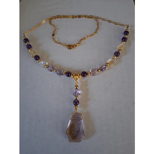 Am I Citified Ametrine + Amethyst + Citrine Necklace Set