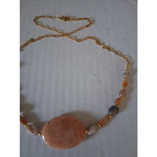Into the Sunstone Vintage bead Necklace