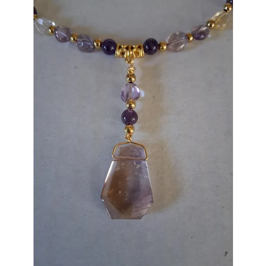 Am I Citified Ametrine + Amethyst + Citrine Necklace Set
