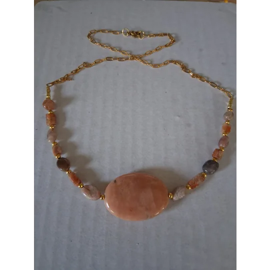 Into the Sunstone Vintage bead Necklace
