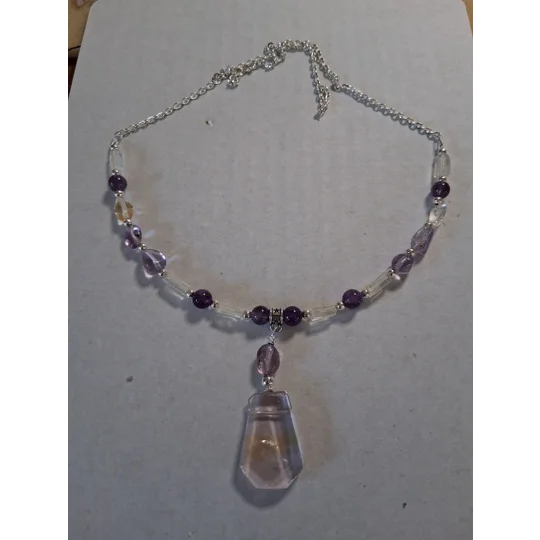 Ametrine + Amethyst + Vintage Citrine Necklace Set