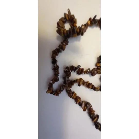 Tiger Eye bead chips 32" Strand