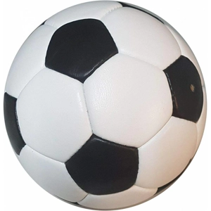 Fussball Retro Gr. 5, handgenaeht (echter Lederfußball)