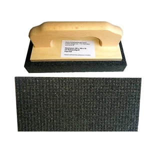Rutscher Schruppstein 200x100x30mm FEPA 30 Siliciumkarbid mit Griff für Beton