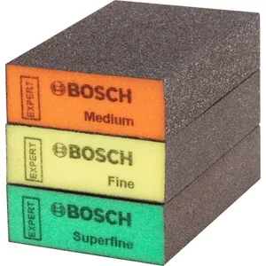 SET Bosch Schleifschwamm 69x97x25mm Superfein, Fein, Medium Schleifklotz
