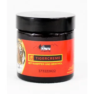 Tigercreme 50ml vom Pullach Hof - klassische Menthol Kampfer Salbe, Wärmecreme