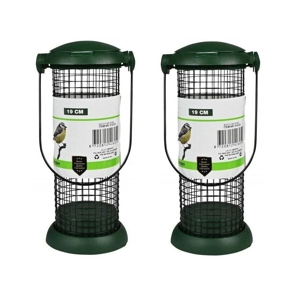 2x Vogelfutterstation Vogelfutterspender Futtersäule 19cm ..