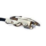 Men's 125cm Genuine Leather Ratchet Belt Adjustable 28–48" Waist Gold Buckle