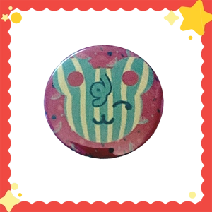 Watermelon bear pin