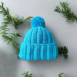 Deluxe Crochet Bobble Hat