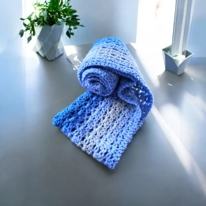 Gradient Blue Infinity Scarf