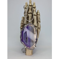 Purple Agate and sterling silver ..