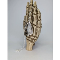 Brown agate and sterling silver b..