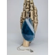 Blue agate pendant and sterling silver chain Blue agate pendant and sterling silver chain