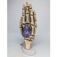 Purple crackling quartz pendant/n..