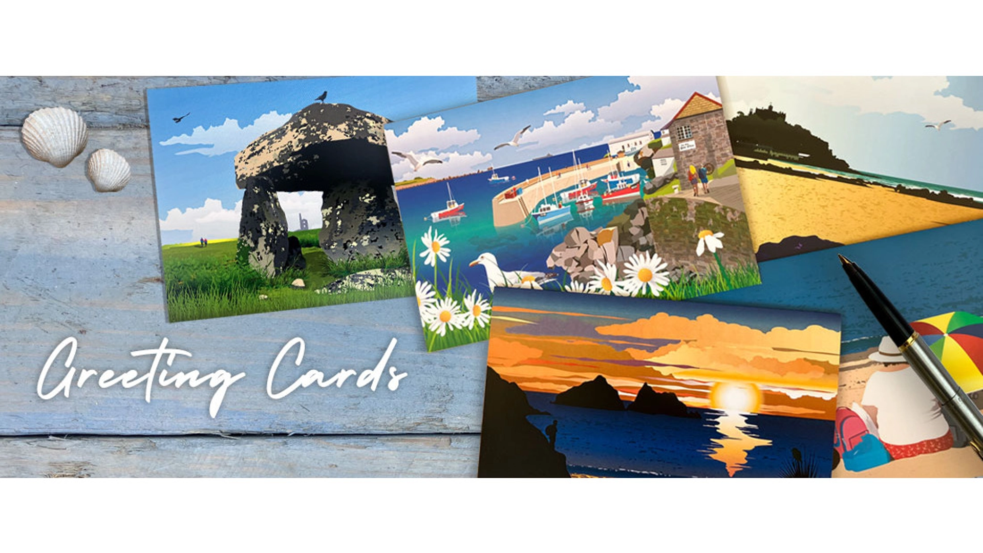 Greeting cards with envelopes