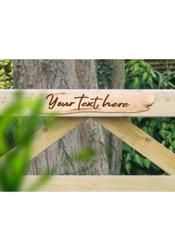 Garden gate nameplate