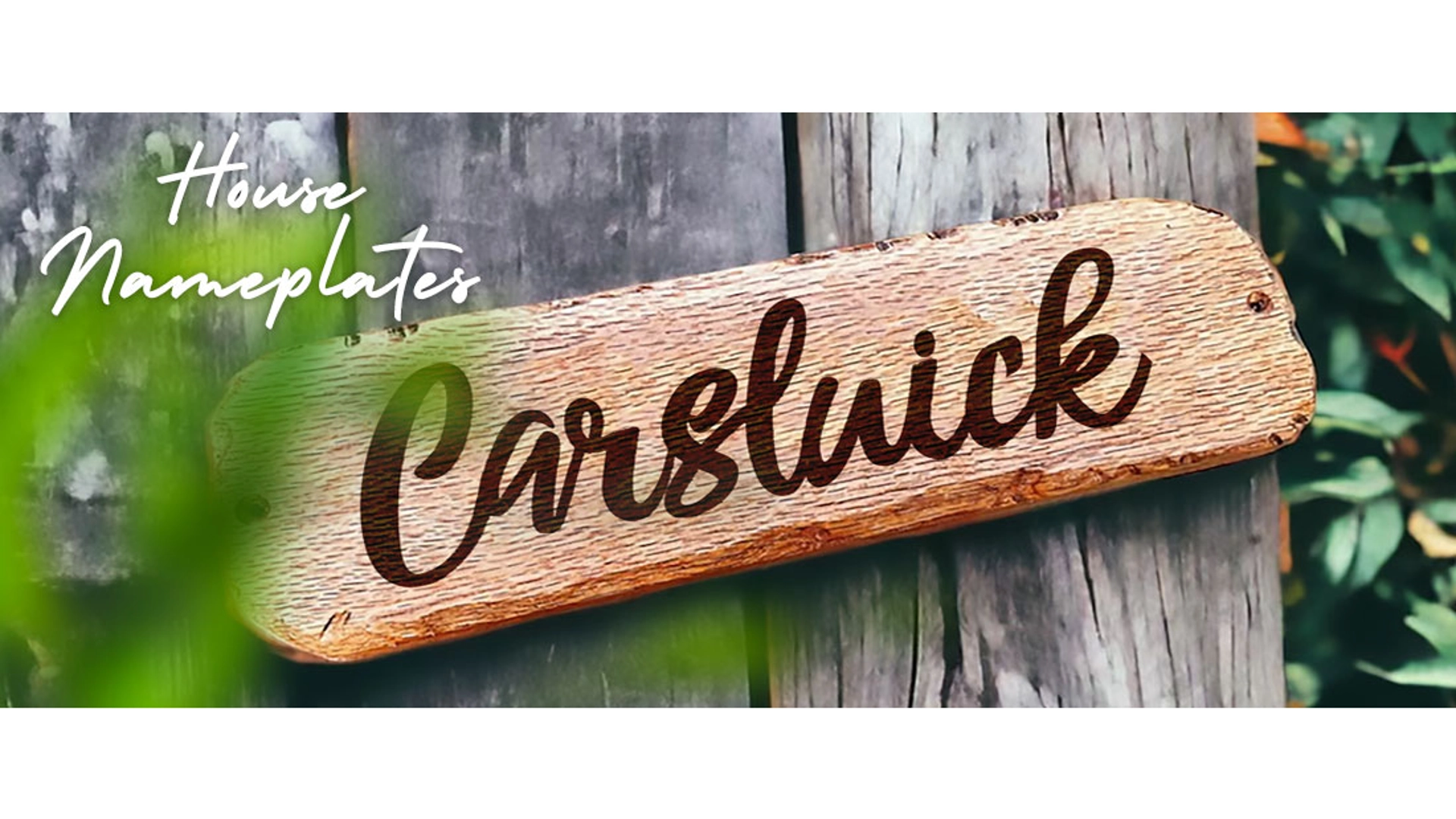 Personalised Name Plates