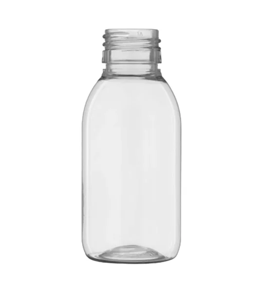 100ml clear PET Gatsby Round Juice Bottle with 28mm juice cap