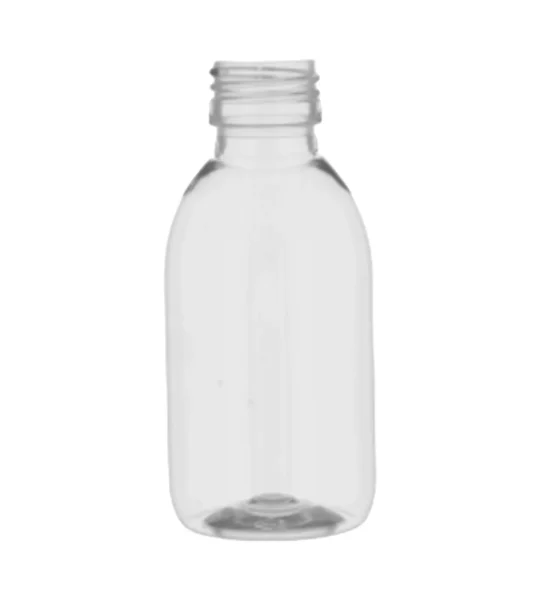 150ml clear PET Gatsby Round Juice Bottles with 28mm Juice cap