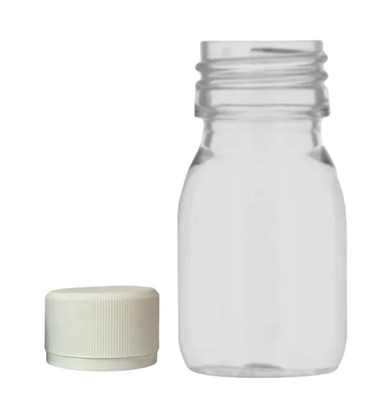 30ml clear PET Gatsby Round Juice Bottles with 28mm juice caps