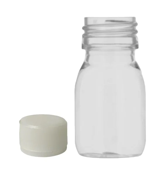 30ml clear PET Gatsby Round Juice Bottles with 28mm juice caps