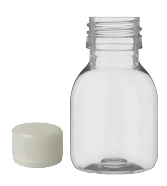 60ml clear PET Gatsby Round Juice Bottles with 28mm juice cap