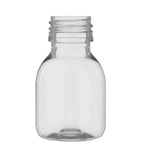 60ml clear PET Gatsby Round Juice Bottles with 28mm juice cap