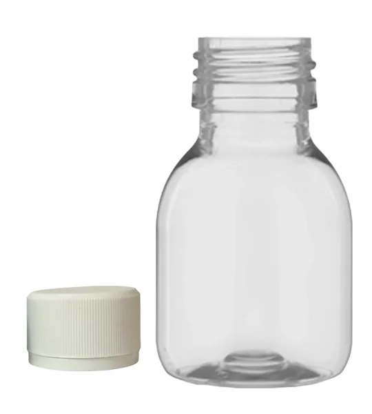 60ml clear PET Gatsby Round Juice Bottles with 28mm juice cap