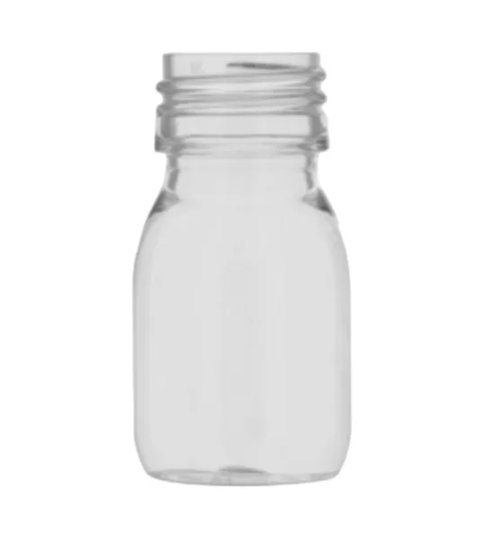 30ml clear PET Gatsby Round Juice Bottles with 28mm juice caps