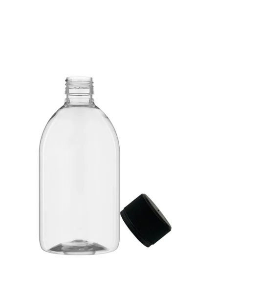 500ml clear PET Gatsby Round Juice Bottles with 28mm juice cap
