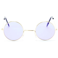 Steampunk round glasses (purple)