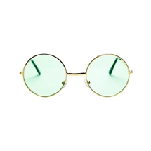 Steampunk round glasses (green)