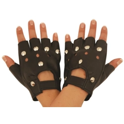 Steampunk studded gloves