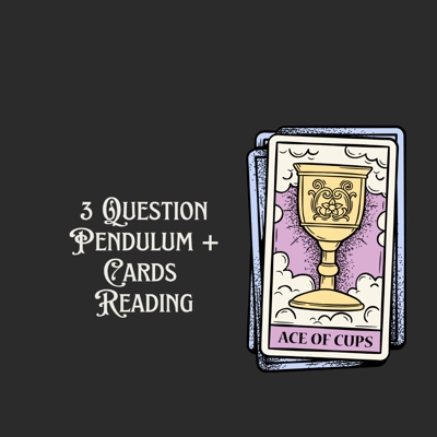 3 Pendulum Questions  + Cards title=