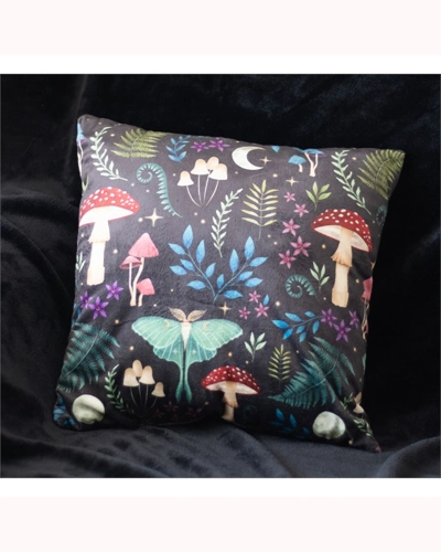 35cm Square Dark Forest Print Cushion 35cm Square Dark Forest Print Cushion