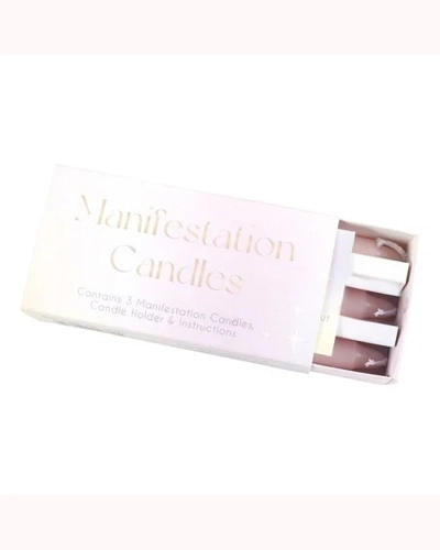 3 Manifestation Spell Candles in a Box 3 Manifestation Spell Candles in a Box